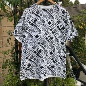 Vintage Undefeated All Over Print Shirt